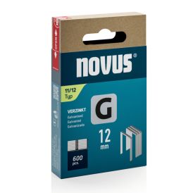 Klambrid Novus G11/12 mm tsingitud 600 tk