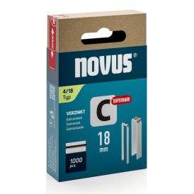 Klambrid Novus C4/18 mm Superhard tsingitud 1000 tk