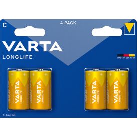 Patareid Varta Longlife C/LR14 1,5 V 4 tk                             