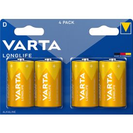 Patareid Varta Longlife D (LR20) 1,5 V 4 tk                             
