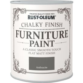 Mööblivärv Rust-Oleum Chalky Finish Anthracite 125 ml