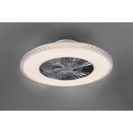 LED-valgusti ventilaatoriga Reality Leuchten Harstad Ø 60 cm