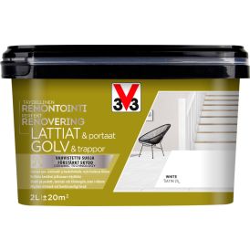 Põrandavärv V33 Lattiat & portaat V33 valge
