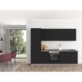 Köögikomplekt Marinelli Nero 2,70 m Mattmust