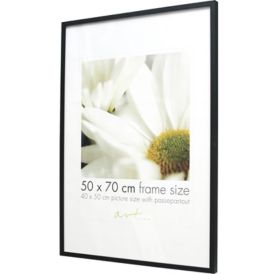 Pildiraam Leila 61 x 91,5 cm, must/valge/puit 50 x 70 cm Must