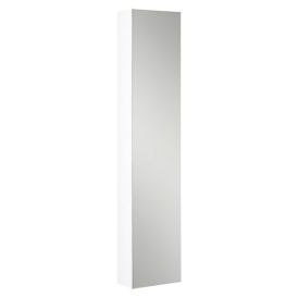 Kõrge kapp Camargue Orion peegliga 31 x 16,5 x 147 cm valge