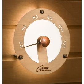Sauna termomeeter kiudoptiline Cariitti 120 mm roostevaba teras