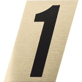Number kuldne/must 1 15 mm