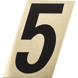 Number kuldne/must 5 25 mm