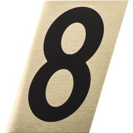 Number kuldne/must 8 25 mm