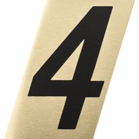Number kuldne/must 4 35 mm
