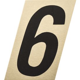 Number kuldne/must 6 35 mm