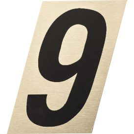 Number kuldne/must 9 35 mm