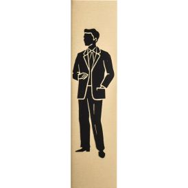 Kleebis meeste WC 2 x 8 cm