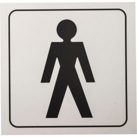 Kleebis meeste WC 9 x 9 cm