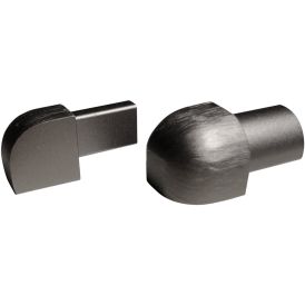 Plaadiliistu välisnurk Dione ümar 10 mm Nordic graphite 2 tk