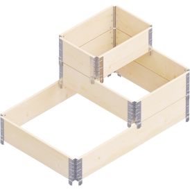 Istutuskastide komplekt 3 tk 120 x 80,80 x 60,60 x 40 cm, naturaalne