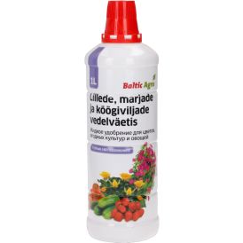 Lillede, marjade, köögiviljade väetis Baltic Agro 1 l