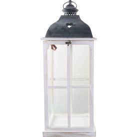Latern Felicia 25,5 x 25,5 x 65 cm, looduslik valge