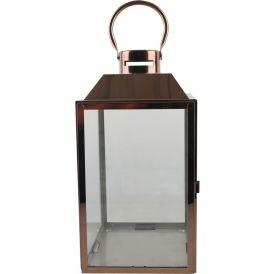 Latern Gemma 16,5 x 16,5 x 33 cm, roosakaskuldne