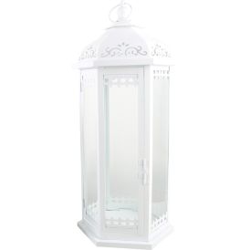 Latern Greta 22,5 x 22,5 x 60 cm, valge