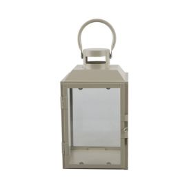 Latern Freya 14 x 13 x 23,5 cm, greige