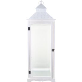 Latern Gabriella 32 x 32 x 98 cm, valge