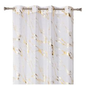 Kardin Storm 140 x 260 cm, valge/kuldne