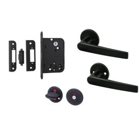Magnetluku komplekt WC-uksele Valnes must