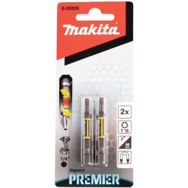 Kruvikeeraja otsikud Makita Torsion T15 2 tk