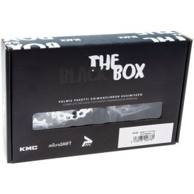 Kett BlackBox KMC X10 ja kassett CS-H100 10 käiku