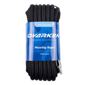 Kinnitusköis Qvarken Dockline karabiiniga must 10 mm x 6 m