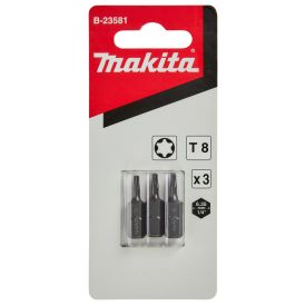 Otsikute komplekt Makita T8 x 25 mm 3-osaline