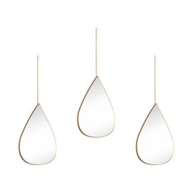 Peeglikomplekt Trio Milena 19 x 28 cm, kuldne
