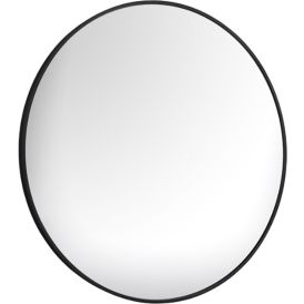 Peegel Britt Ø 70 cm, must