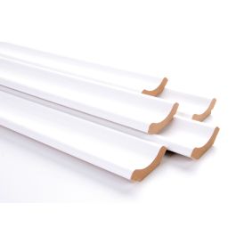 Sisenurgaliist Maler Smart MDF valge kask, 30 x 30 x 2750 mm