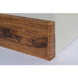 Põrandaliistu ots PVC Cantabrian Oak parem 22 x 75 mm