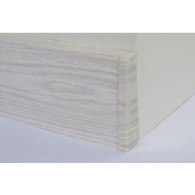 Põrandaliistu ots PVC Aspen Oak parem 22 x 75 mm