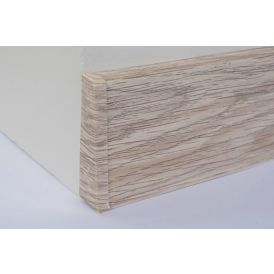 Põrandaliistu ots PVC Billbao Oak vasak 22 x 75 mm