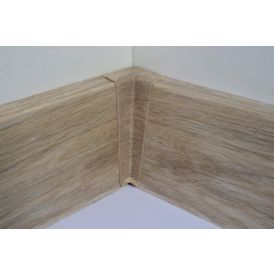 Põrandaliistu sisenurk PVC Tuscany Oak 22 x 75 mm