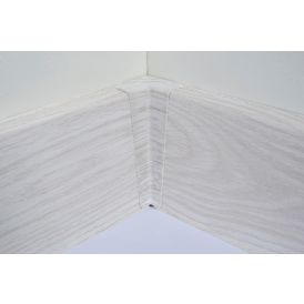 Põrandaliistu sisenurk PVC Aspen Oak 22 x 75 mm