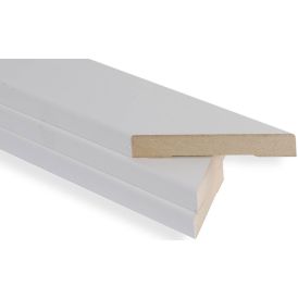 Uksepiirdeliistude komplekt MDF, valge 12 x 58 mm
