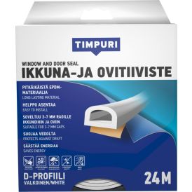 Akna- ja uksetihend Timpuri D-profiil