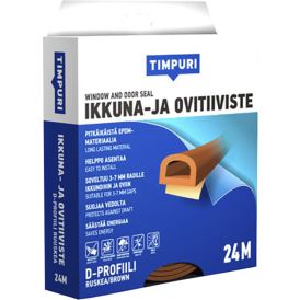 Akna- ja uksetihend Timpuri D-profiil, pruun