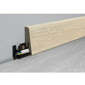 Põrandaliist Logoclic Edition Glacier Oak 18 x 58 x 2600 mm