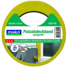 Krohviteip Mako Komfort 50 mm x 33 m kollane