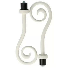 Kardinapuu ots Expo Ambiente Orbis Ø 20 mm elevandiluu valge