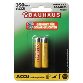 Aku BAUHAUS NiMH Micro AAA 350 mAh, 2 tk