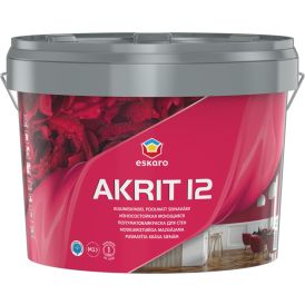 Seinavärv Eskaro Akrit 12 A valge 9,5 l