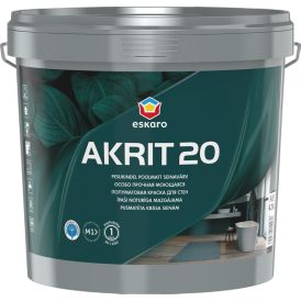 Seinavärv Eskaro Akrit 20 A valge 4,75 l